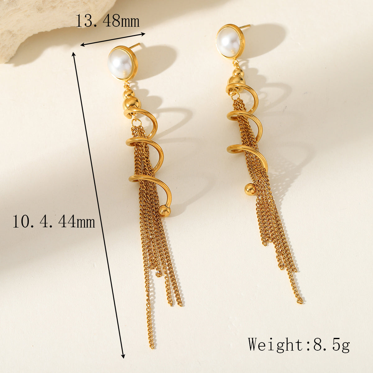 Pearl Cascade Drop Earrings