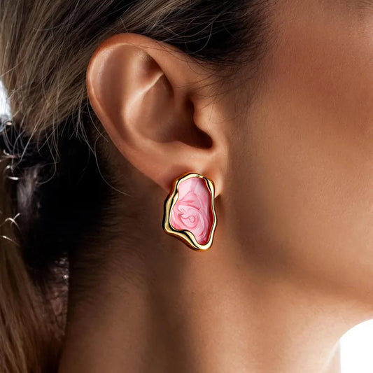 Aura Drip Stud Earrings