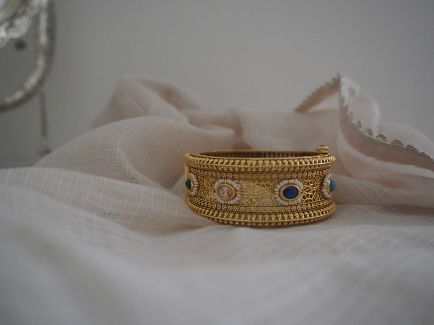 Navratna Gold Statement Bangles