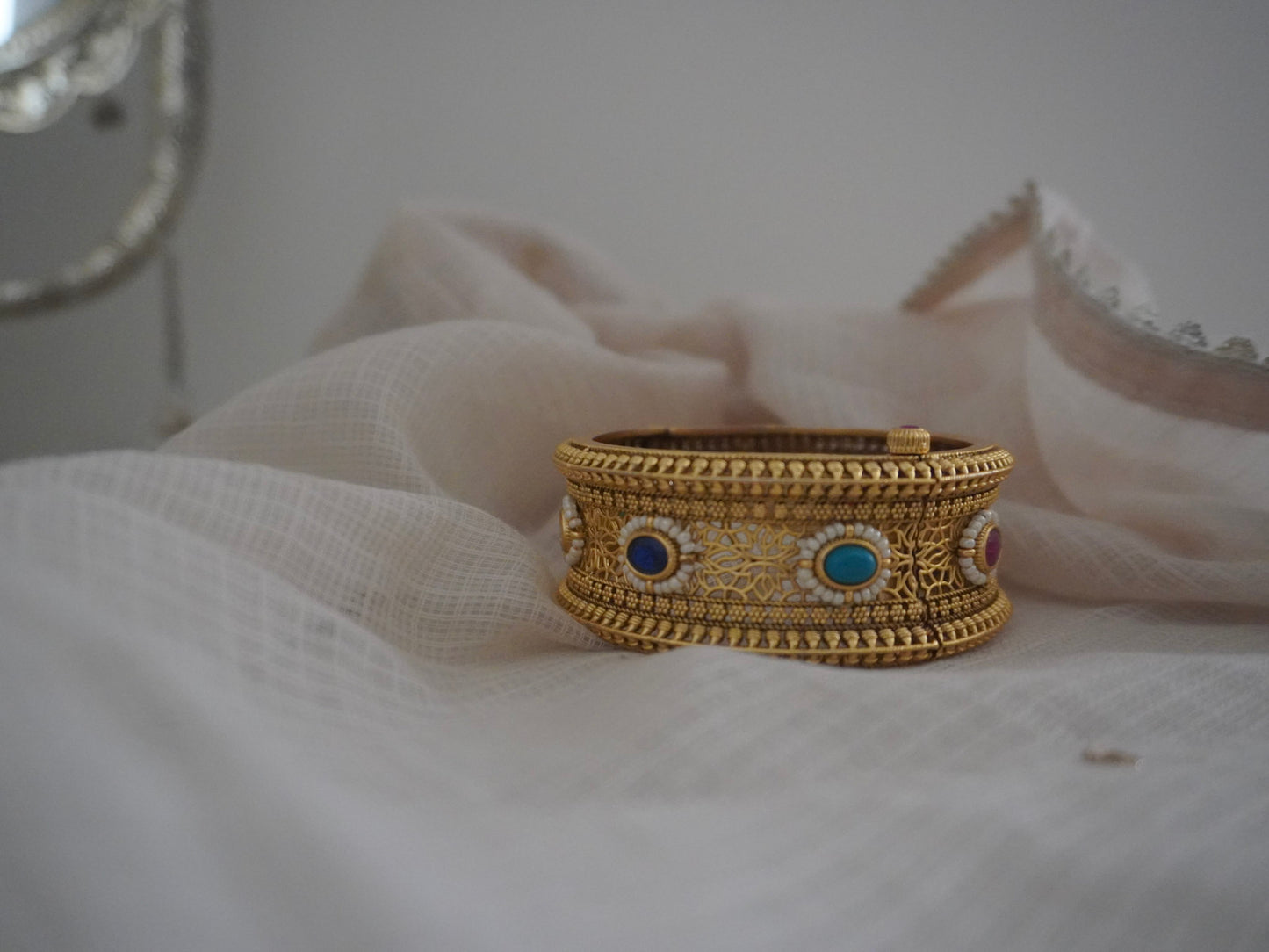 Navratna Gold Statement Bangles