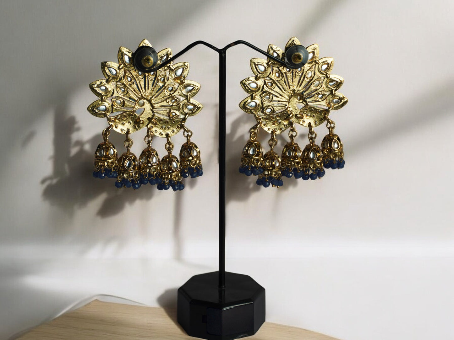 Peacock Blue Earrings
