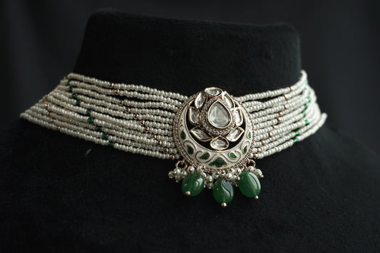 Amulya Choker Necklace Set (Necklace & Earrings)