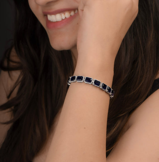 Sapphire Baguette Bracelet