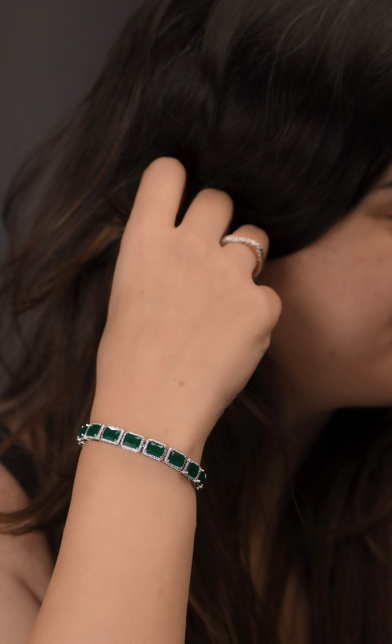 Emerald Baguette Bracelet