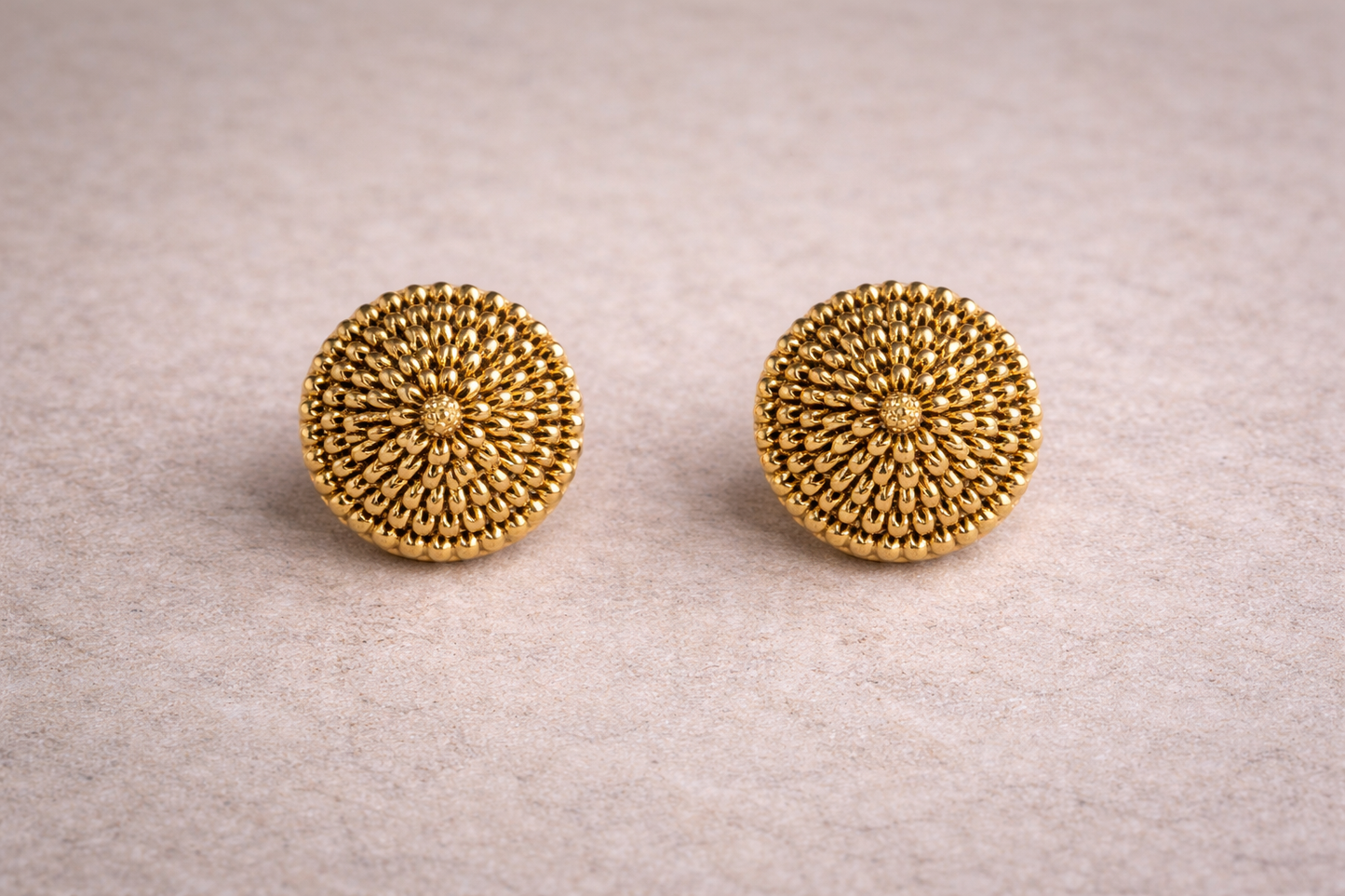 Textured Gold Dome Studs