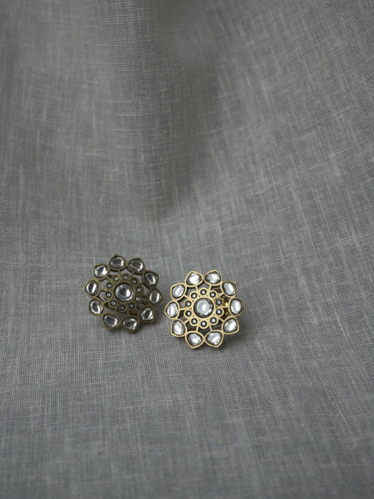 Regalia Polki Floral Studs
