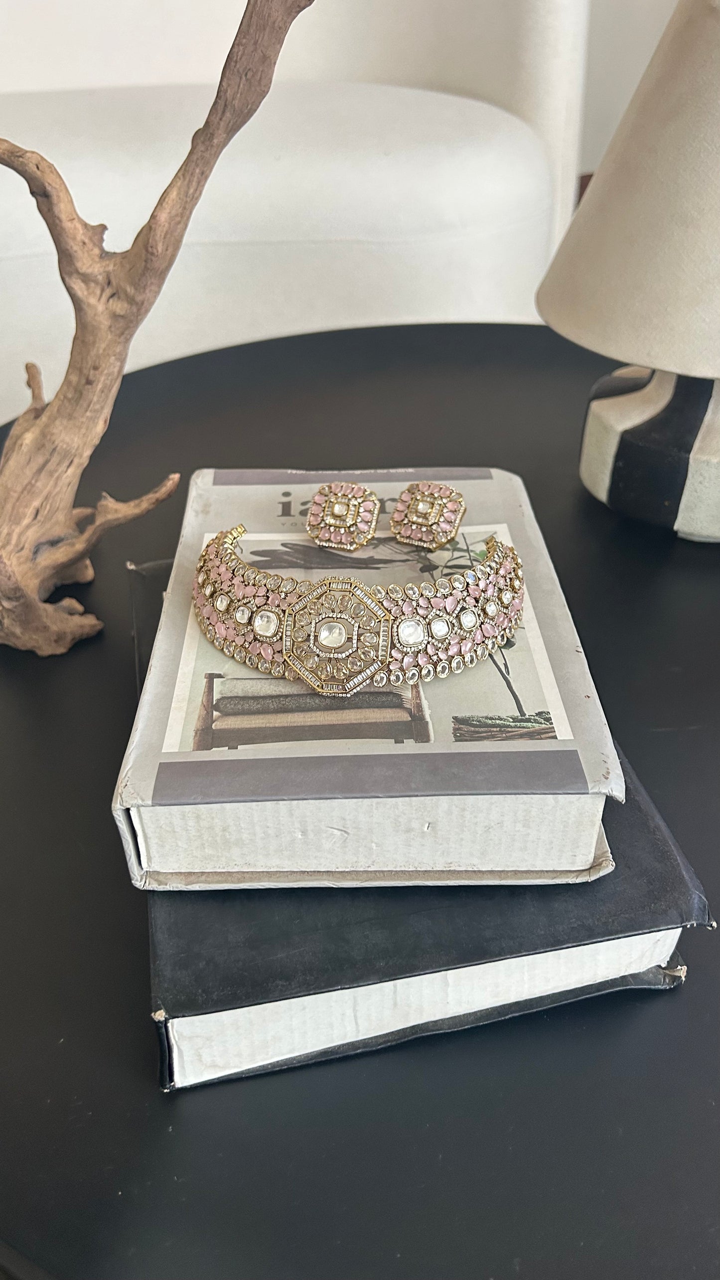 Pink Statement Choker