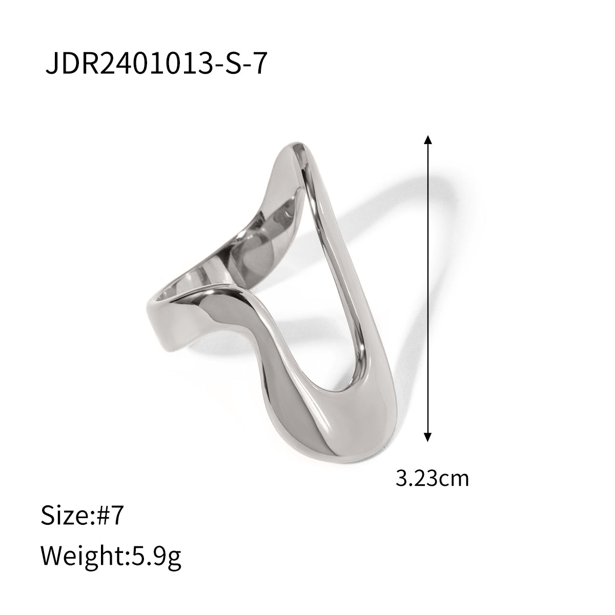 Aurra Wave Statement Ring