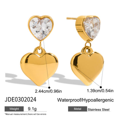 Heartshine Drop Earrings
