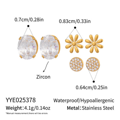 Mini Everyday Earrings Set (3-Pair Combo)