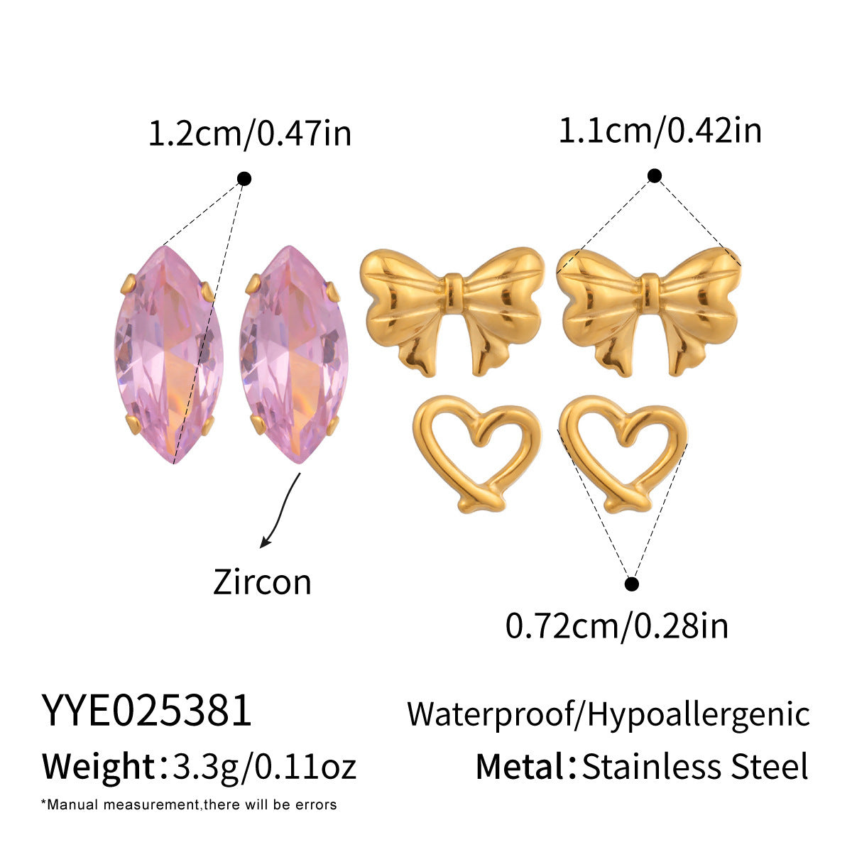 Mini Everyday Earrings Set (3-Pair Combo)