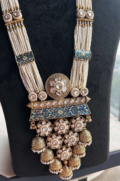 Maharani Meenakari Kundan Haar Set
