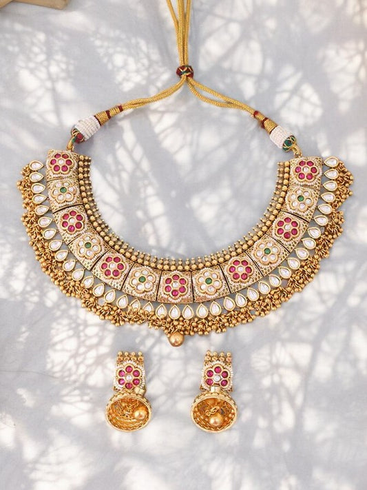 Tripti Antique Necklace Set (Necklace & Earrings)