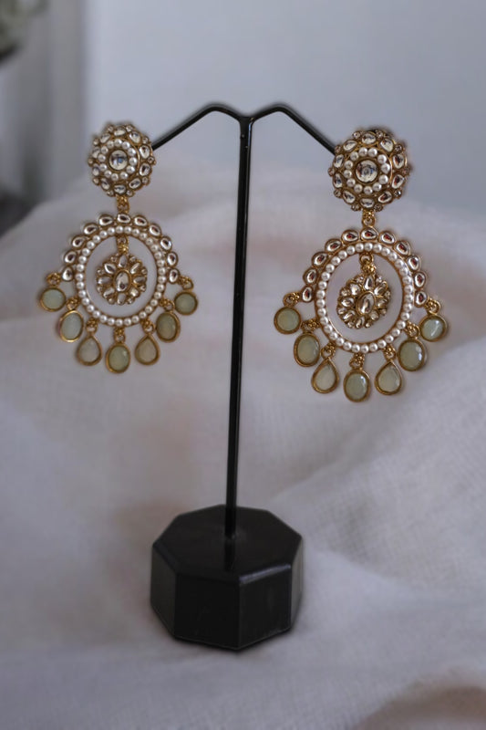 Champa Green Earrings