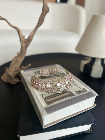 Pink Statement Choker