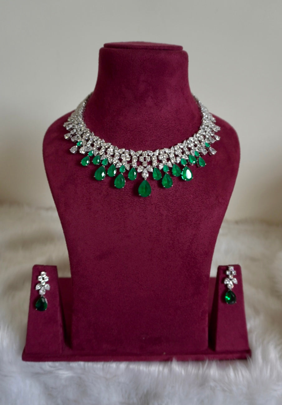 Diana Diamond Necklace (Necklace & Earrings)