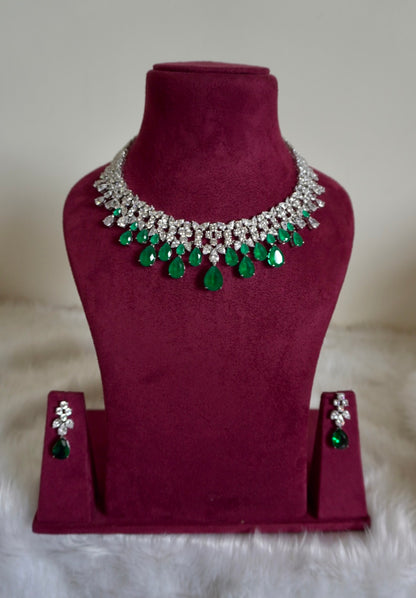 Diana Diamond Necklace (Necklace & Earrings)