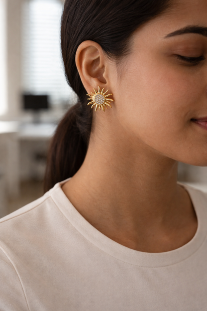 Solar Flare Stud Earrings