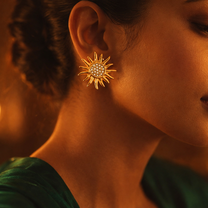 Solar Flare Stud Earrings