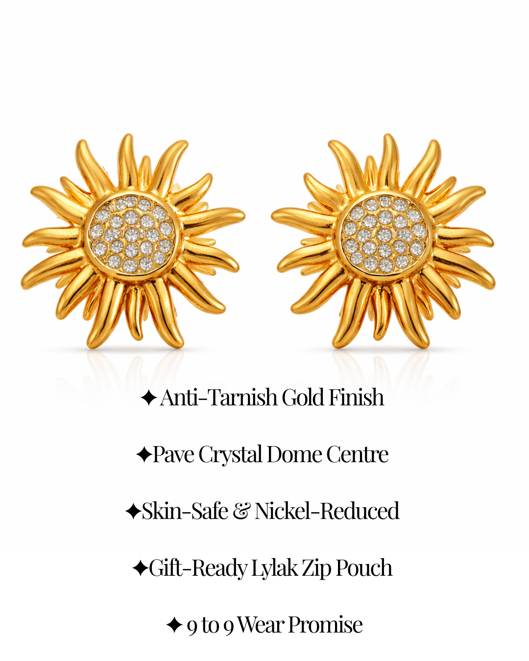 Solar Flare Stud Earrings