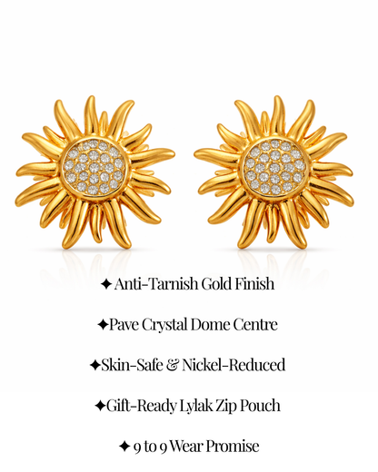 Solar Flare Stud Earrings