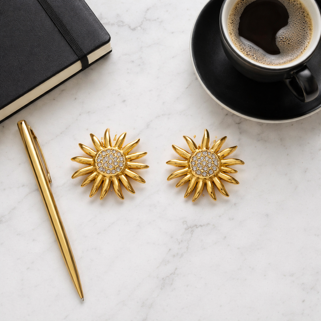 Solar Flare Stud Earrings