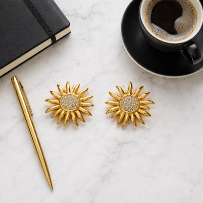 Solar Flare Stud Earrings