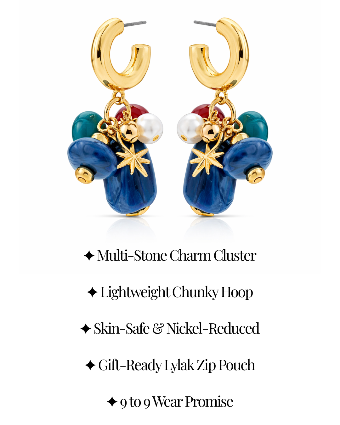 Carnival Charm Drop Earrings