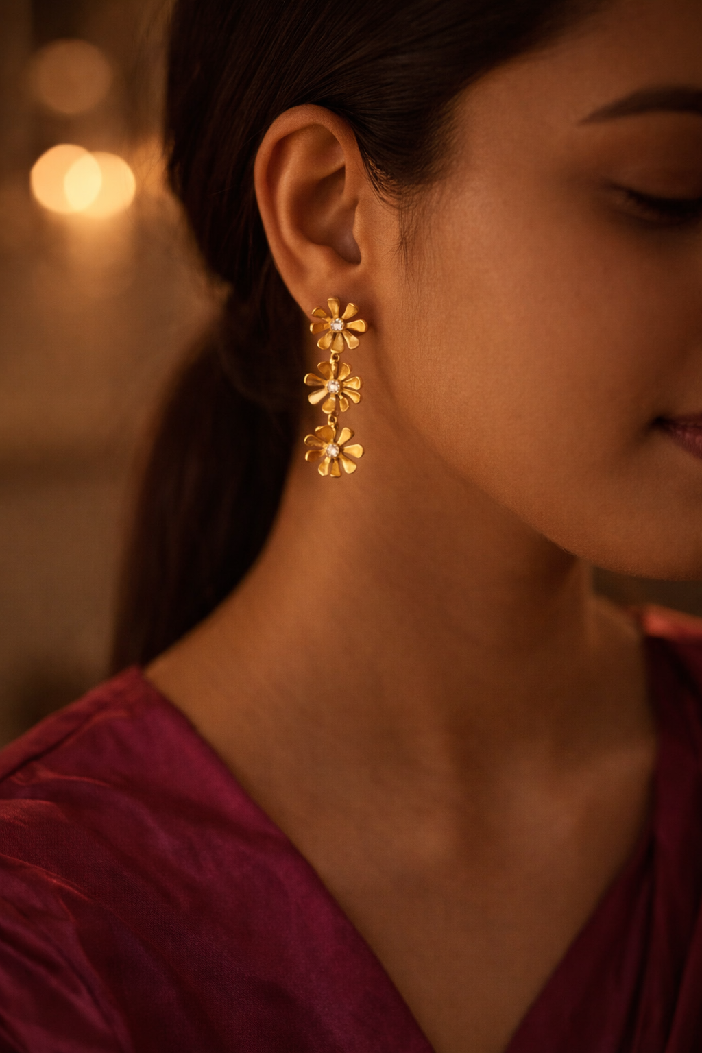 Daisy Chain Drop Earrings