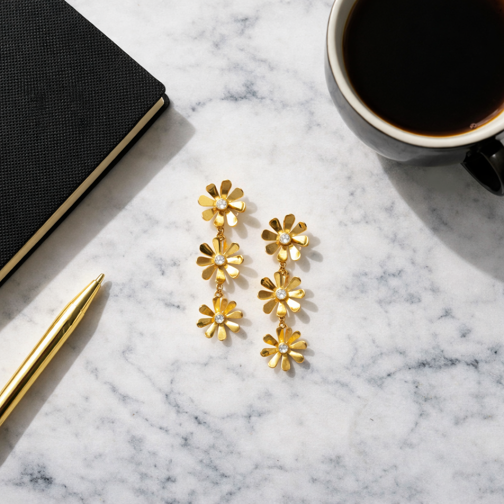 Daisy Chain Drop Earrings