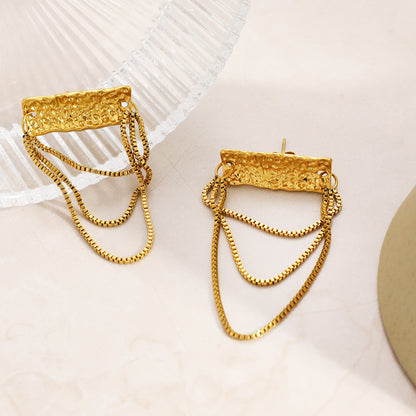 Cascade Bar Drop Earrings