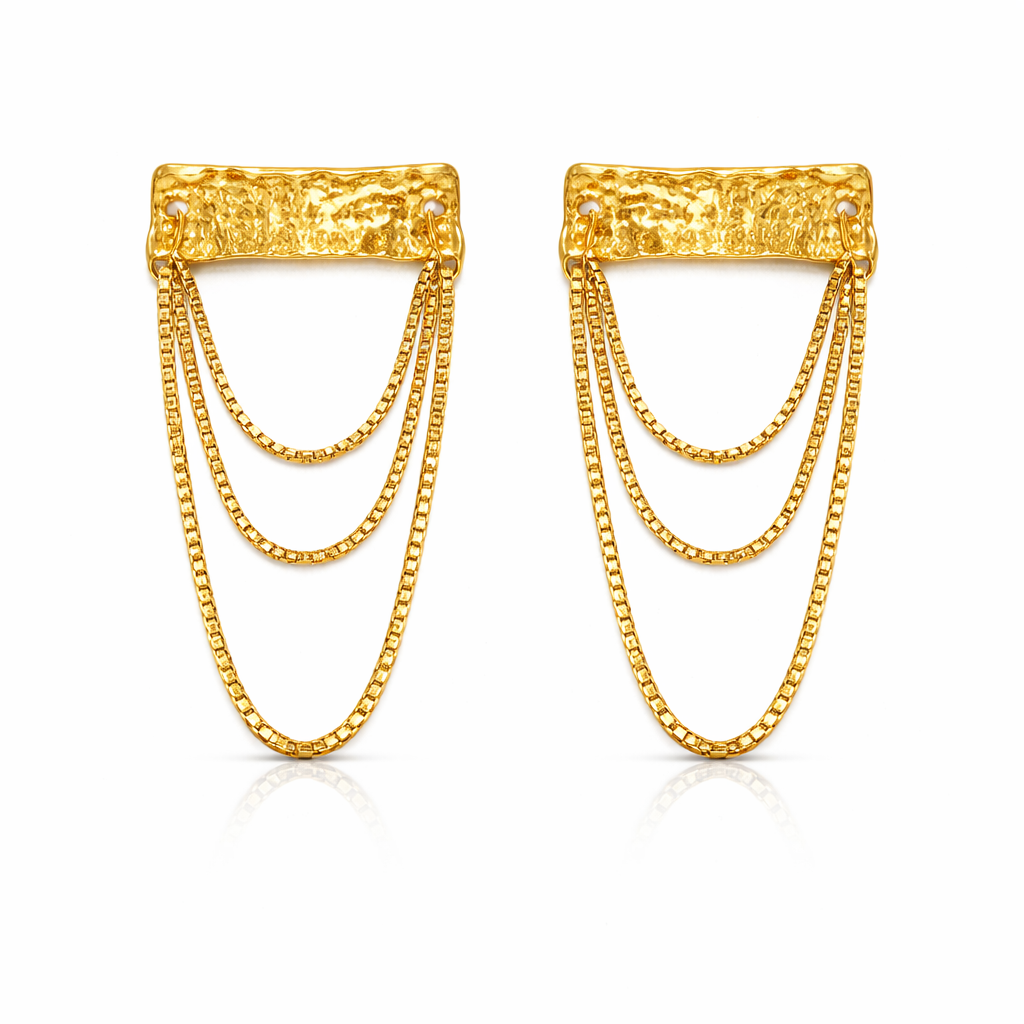 Cascade Bar Drop Earrings
