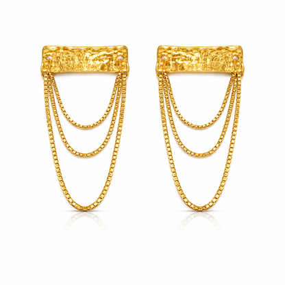 Cascade Bar Drop Earrings