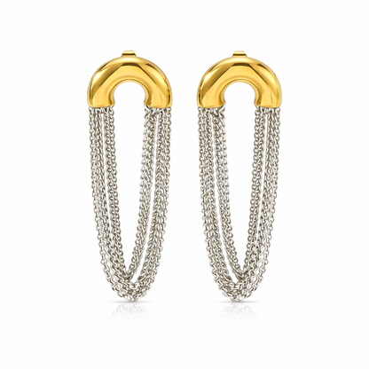 Arc & Flow Drop Earrings