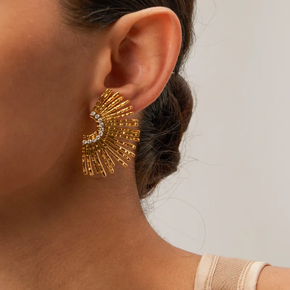 Sun Ray Stud Earrings