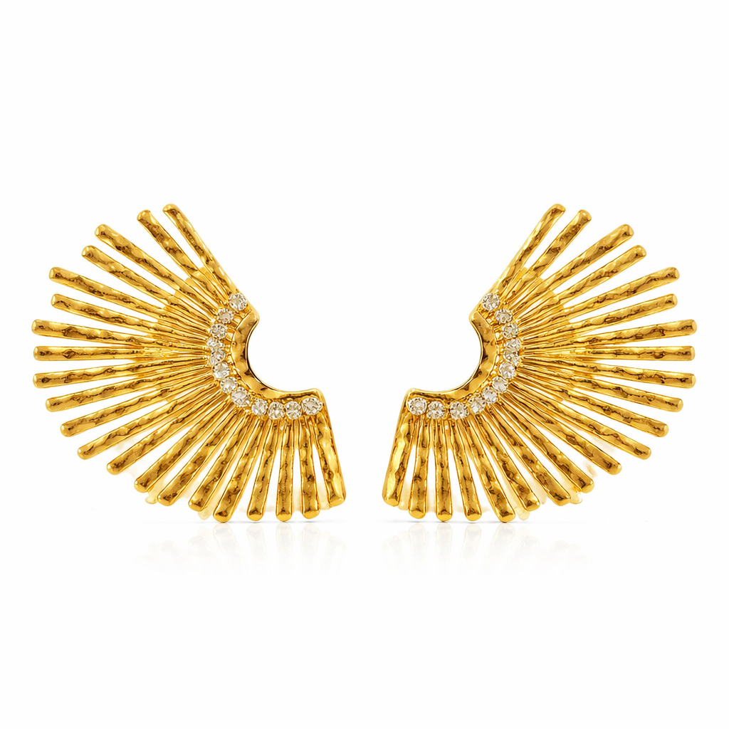 Sun Ray Stud Earrings