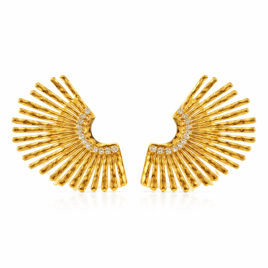 Sun Ray Stud Earrings