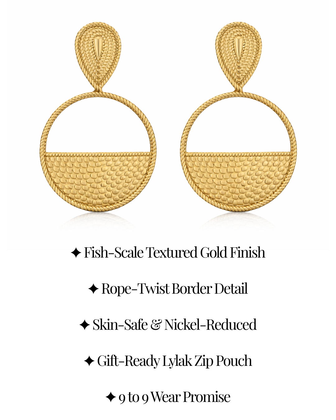Eclipse Drop Earrings