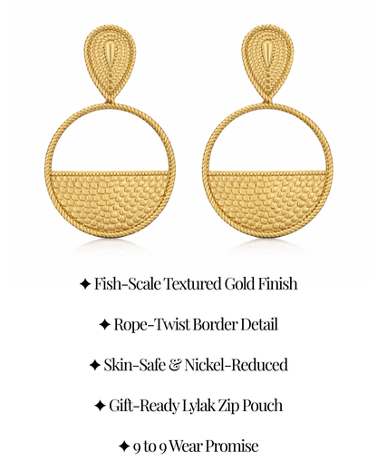 Eclipse Drop Earrings