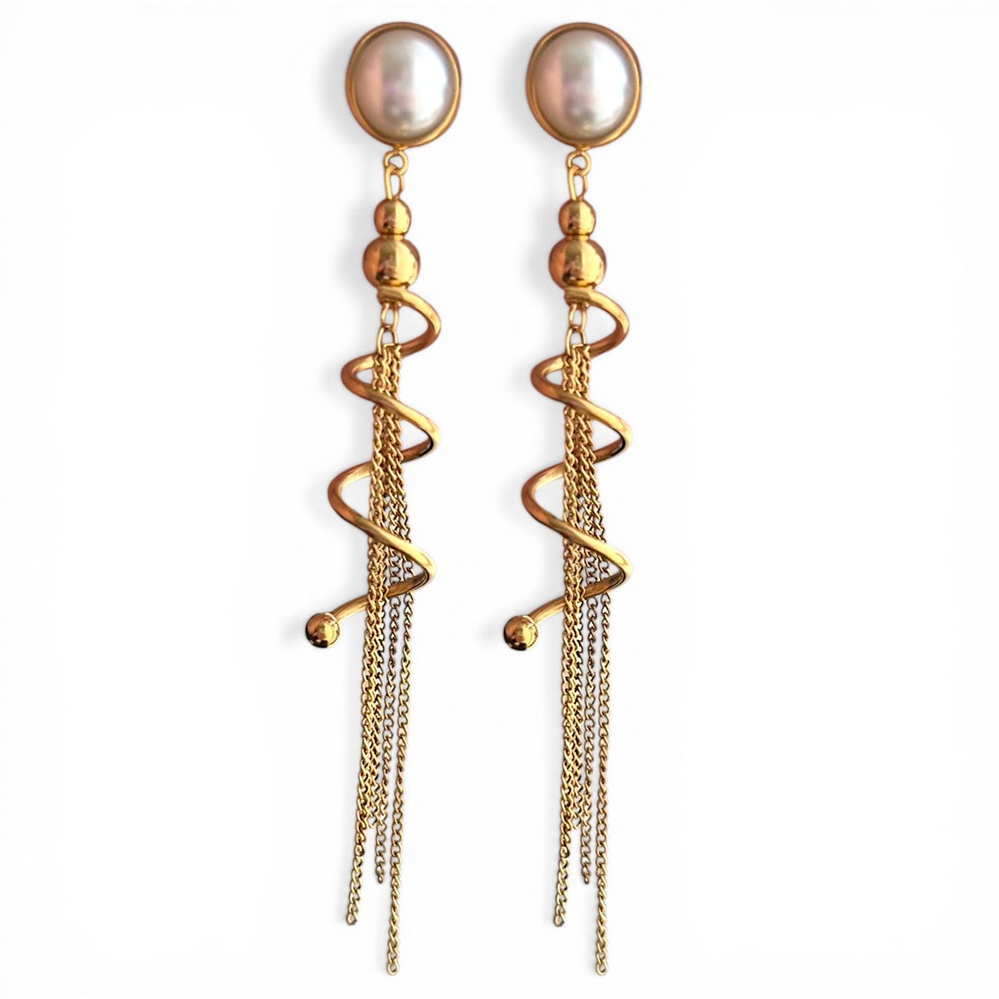 Pearl Cascade Drop Earrings