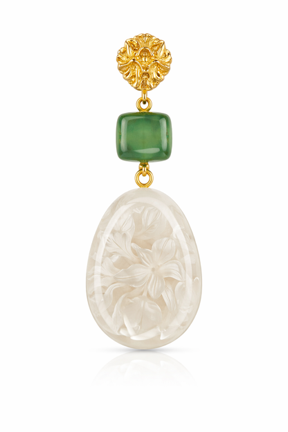 Aarya Frosted Drop Earrings