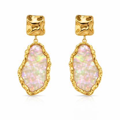 Iris Pearl Drop Earrings