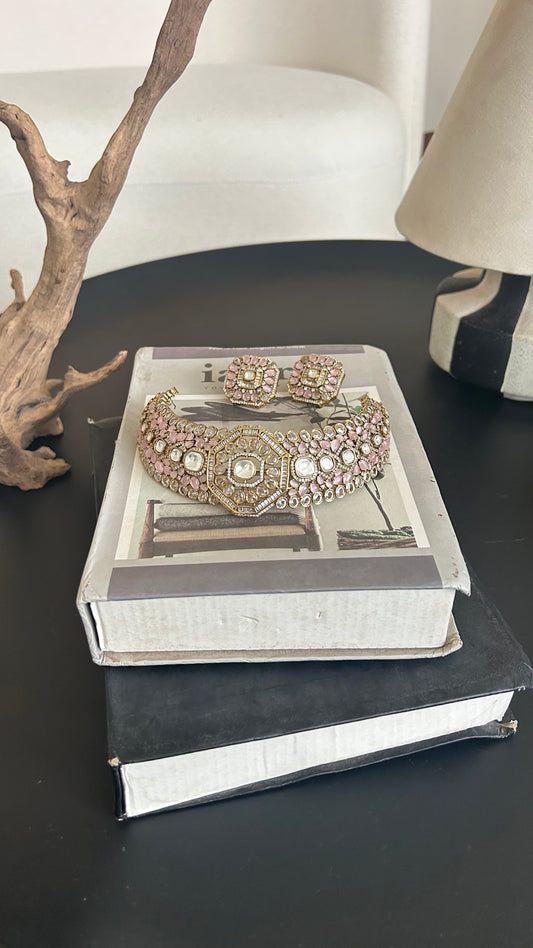 Pink Statement Choker