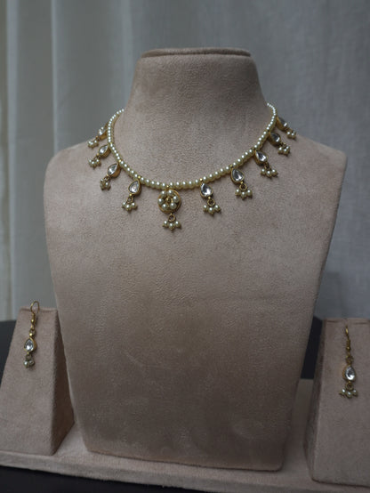 Regalia Pearl & Polki Heritage Necklace Set