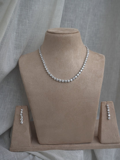 Classic Tennis Necklace Set