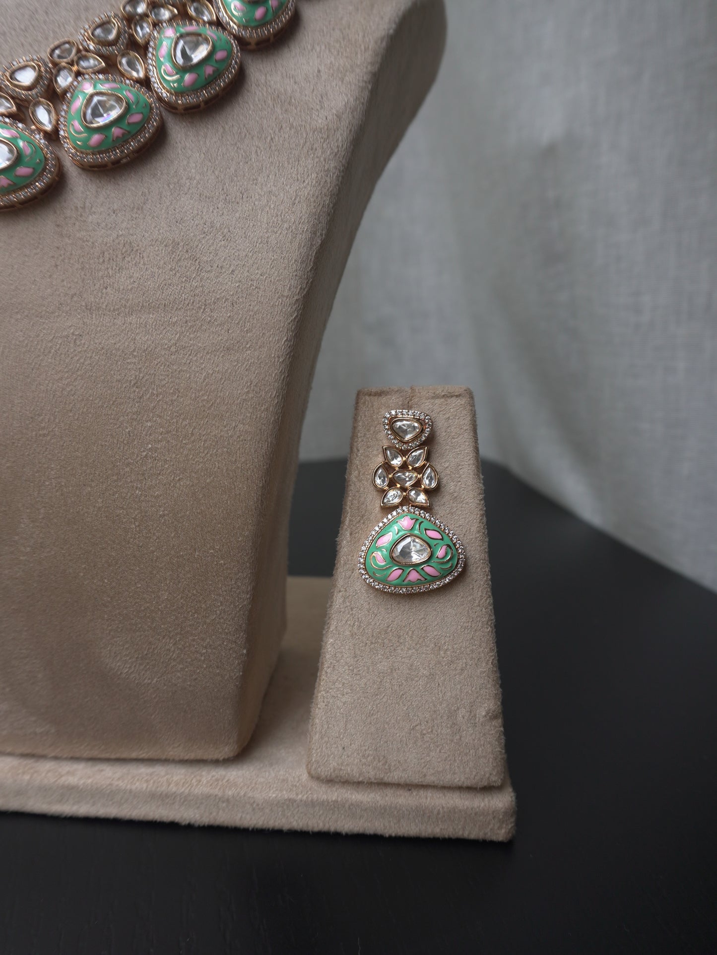 Regalia Meenakari Polki Necklace Set