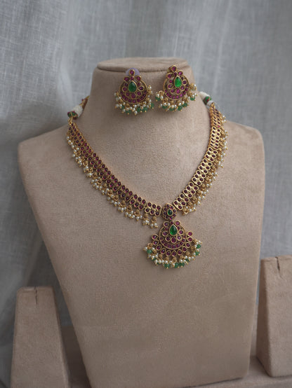 Amara Temple Necklace Set