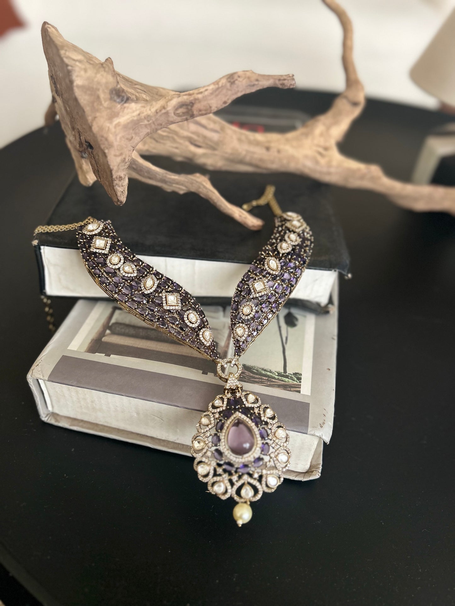 Pink Statement Choker