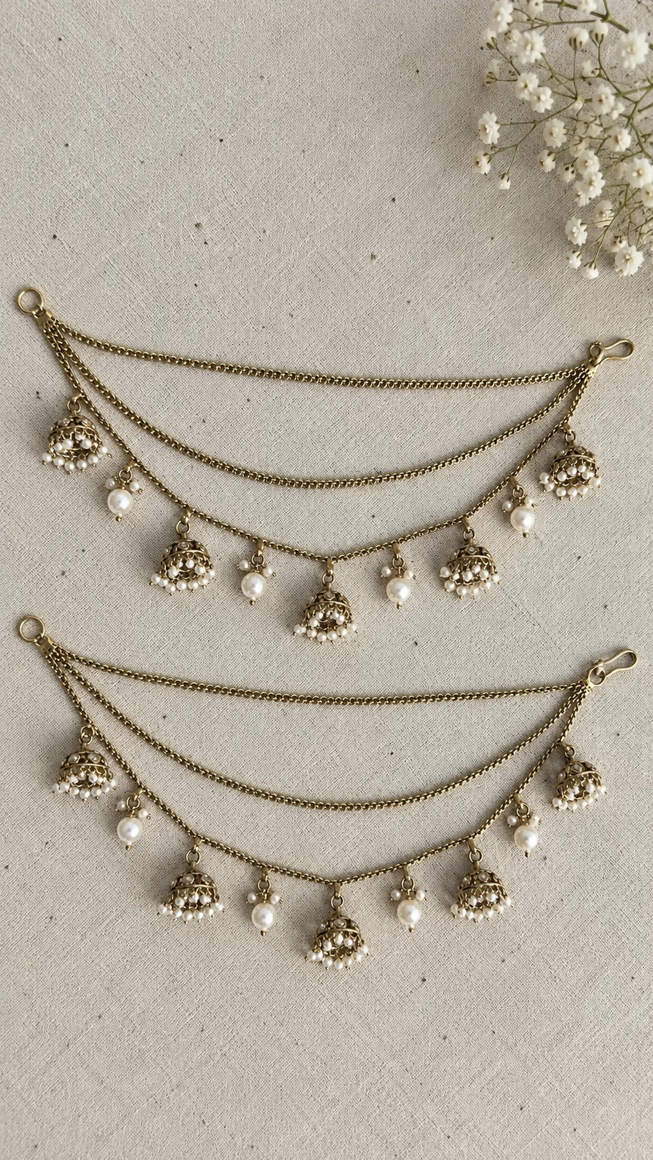Sakhi Jhumki Kanauti (Ear Chain)