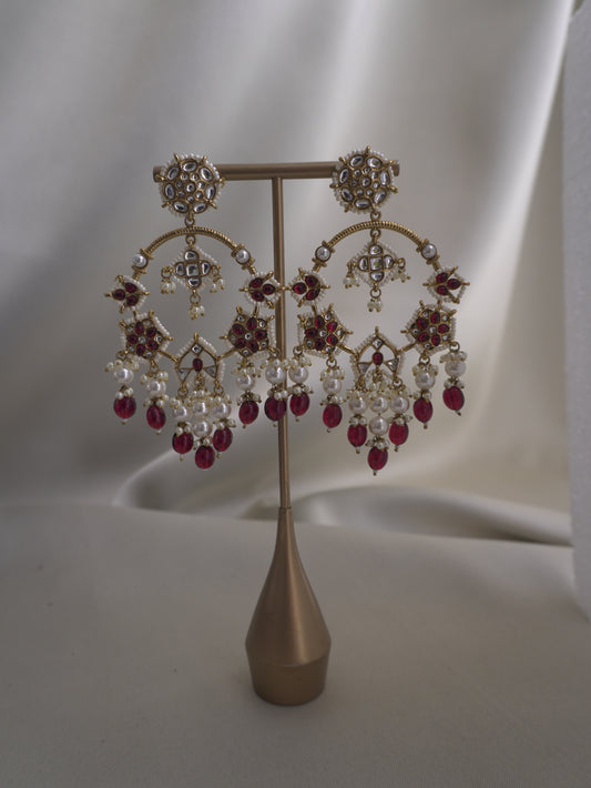 Gulnaar Red Earrings